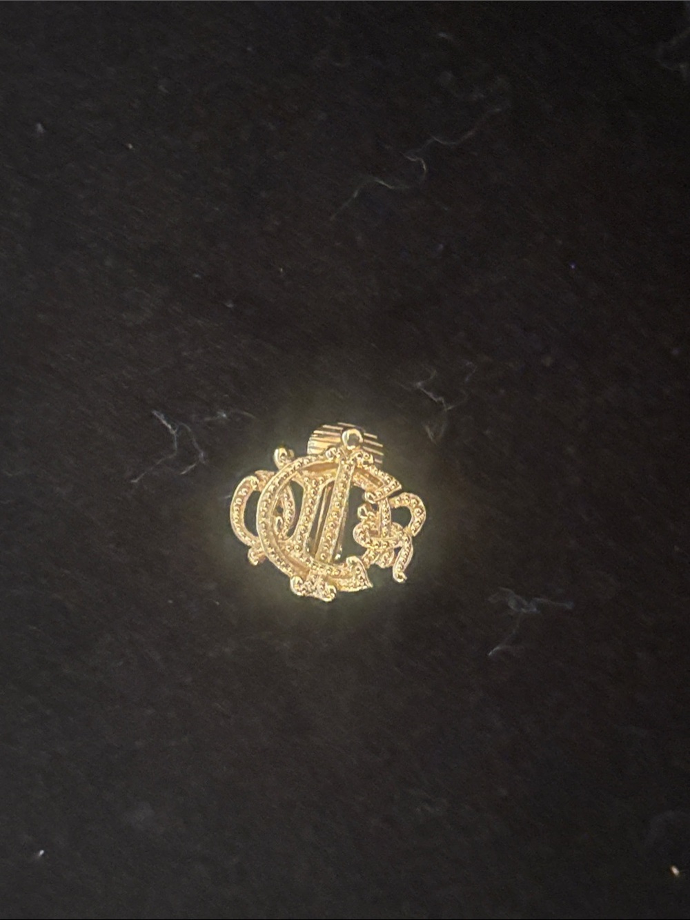 Christian Dior Single Gold-Tone Clip Earring (1) Vintage